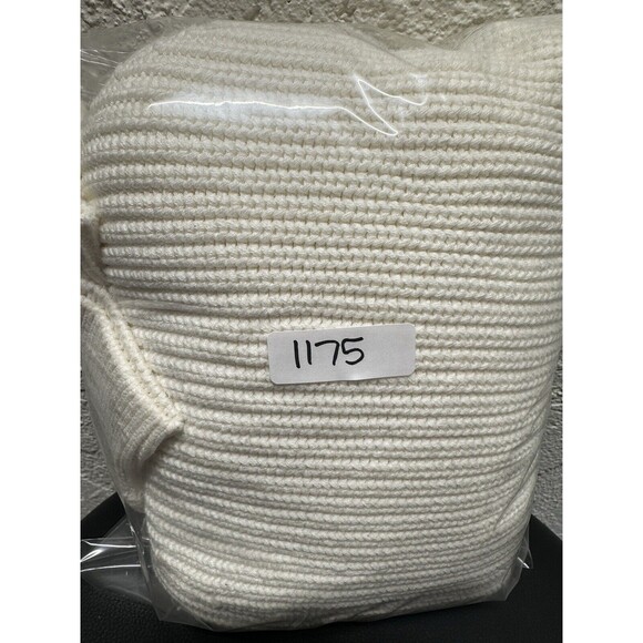 Quince 100% Organic Cotton Ivory Oversized Boyfriend Knit Cardigan Size Small - Picture 10 of 11